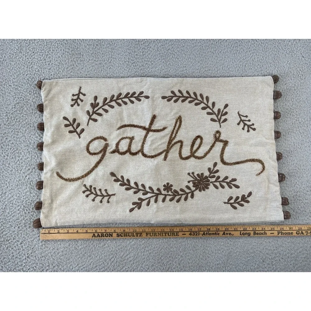 Pottery Barn Gather Lumbar‎ Pillow Cover 16 x 26